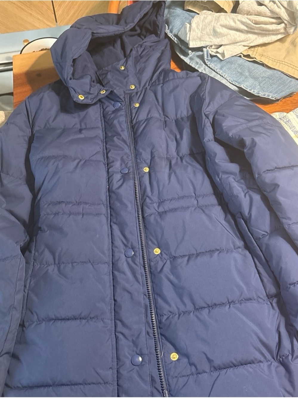 Crewcuts Navy Hooded Puffer Jacket